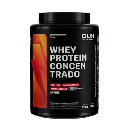 Whey Protein Concentrado Pote (900g) - Coco, Dux Nutrition