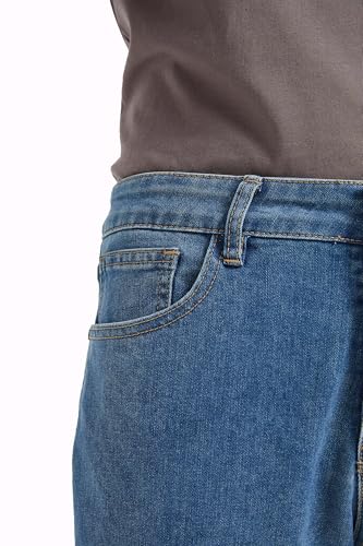 Jean flexible pour homme coupe décontractée finis les denims rigides