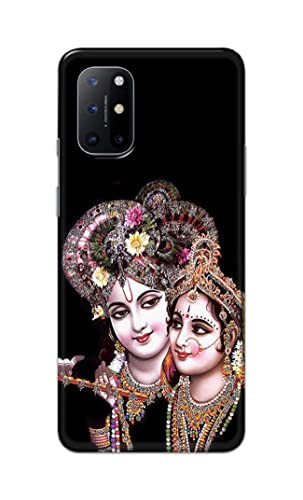 Image of PRINTFIDAA� Printed Hard Back Cover Case for OnePlus 8T | OnePlus 8T+ 5G Back Cover (Radha Krishna) -2808