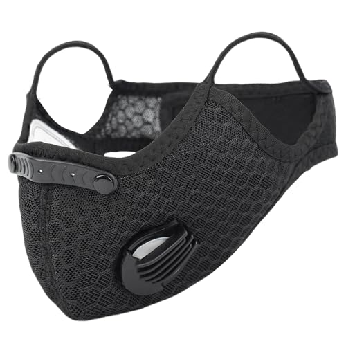 Riloer Máscara antipolvo, máscara facial antipolvo para ciclismo moto moto moto bicicleta máscara anticontaminación, medio cara antipolvo