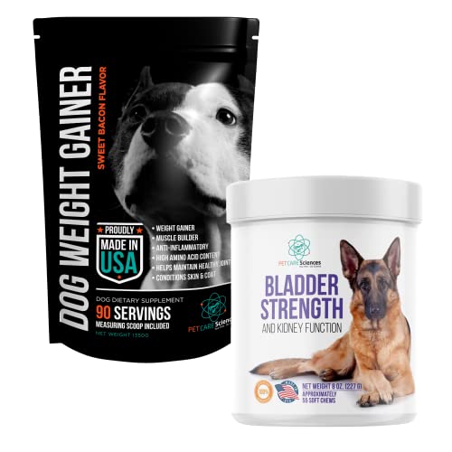 Dog Weight Gainer Powder and Bladder Strength Chews