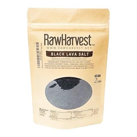 Raw Garden Black Lava Coarse Salt 2 lb Bag Cover