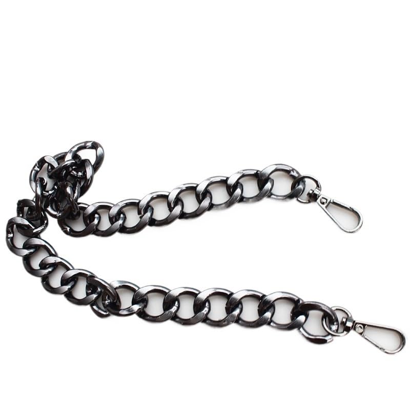 Cadena para Bolso Correa de Cadena de Metal de 30/60/100CM for Bolsos, Asas DIY, Accesorios Cruzados for Bolso, Correa de Cadena de Repuesto Desmontable for Bolso Cadena Bolso(Noir,100cm)