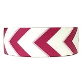 Wrapables Colorful Patterns Washi Masking Tape, Wine Red Arrow
