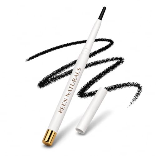 Image of REEN NATURALS Kajal Stick | 100% Natural Ayurvedic & Herbal | Traditional Lamp Black Method | Gentle & Chemical-Free | Eye Kajal | Eyeliner & Eyebrow | Water-Proof and Smudge Proof