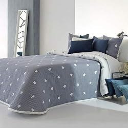 Reig Martí Colcha Verano Kirby Azul C.03 (Primavera-Verano) (Cama 90 (190x270 cm.))