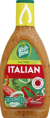 Image of Wish-Bone Fat Free Italian Salad Dressing, 15 FL OZ (Pack of 4)
