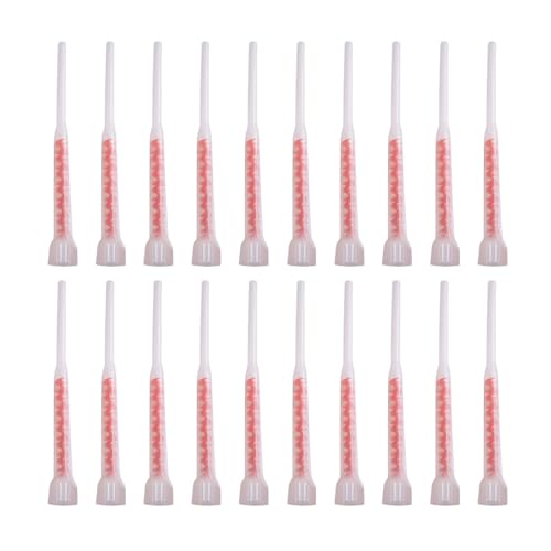 Pack de 20 mezcladores estáticos para inyecciones, cartuchos Redness Plus FIS, mezclador homogéneo, herramienta de mezcla de mortero