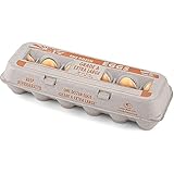Printed Natural Pulp Egg Carton (Holds 1 Dozen Eggs) - 25 Pieces