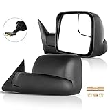 ECCPP Towing Mirrors for Dodge for Ram Tow Mirrors Pair Power Operation Manual Folding For 1994-1997...