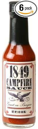 1849 Campfire Brand Hot Sauce, 5 Oz, 6 Pack
