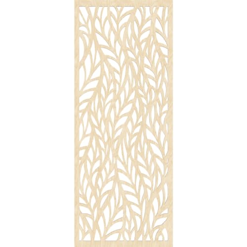 Image of Ortonville Decorative Pierced Fretwork Wood Wall Panels, 25 3 /8 inchW x 64 3 /8 inchH x 1 /4 inchT, Birch