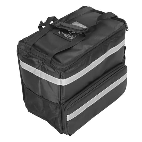 Sac à dos livraison nourriture étanche isolé extensible vélo pizza noir