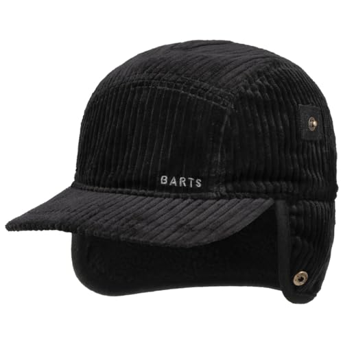 Casquette à oreillettes Barts Rayner en velours de coton et finitions cuir pour homme