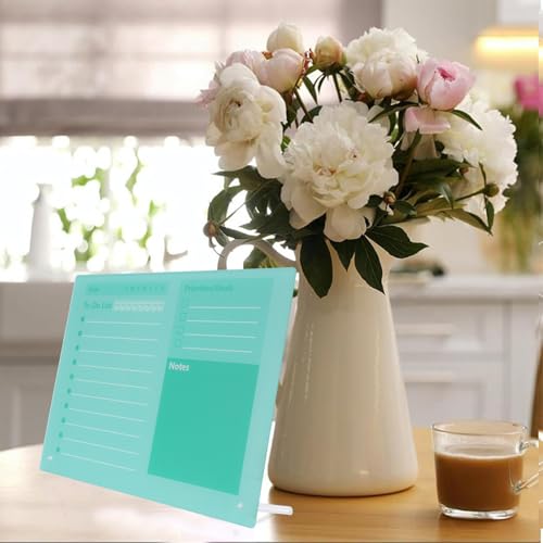 Zunate Acrylic Dry Erase Board Set of 2 - Desktop Calendar and to Do List Planner with Stand for Office, Home & School - Reusable Daily Schedule Memo Board (40 * 30cm) - Image 6