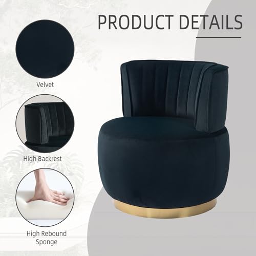 Sillón Plegable Terciopelo Negro miniatura 4