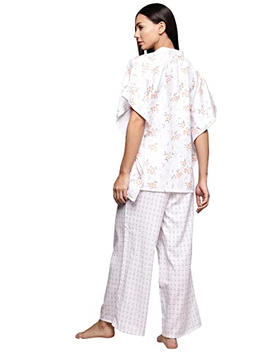 Image of ZIYAA Women Women's Orange Rayon Night Suit Set