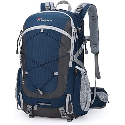 MOUNTAINTOP Hiking Backpack 40L Water Resistent Trekking Rucksack for Men Women Outdoor Traveling pack Daypack 55 x 35 x 25 cm Cover