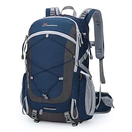MOUNTAINTOP 40 l vandringsryggsäck unisex trekking ryggsäck reseryggsäck multifunktionell klättring camping ryggsäck med regnskydd