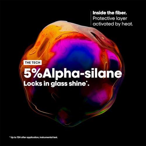 Image of L'Oreal Professionnel Vitamino Color Spectrum Glass shine serum for colored hair | Patented leave-in serum for instant glass shine, lasting results upto 5 washes | Anti-frizz & humidity control, 30ml