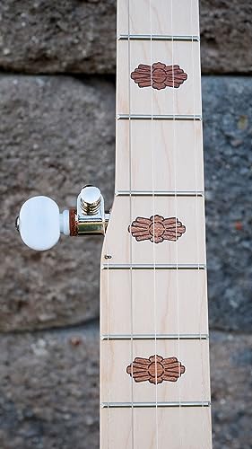 Deering Goodtime 2 5-String Maple Resonator Bluegrass Banjo Art Deco Inlay Bronze Powder Coat Hardware with Instrument Alley Bag, Tuner, Strings, Mute, Picks, Strap Bundle Package - Made in the USA - Image 5