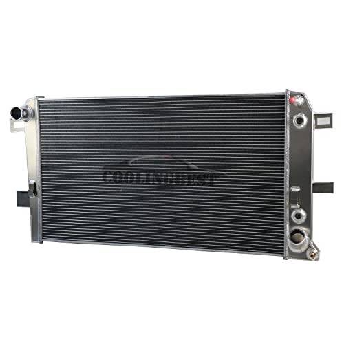 Coolingbest 3 Row Performance Aluminum Radiator For 2001-2005 Chevy Silverado/Gmc Sierra 2500 Hd 3500 6.6L V8 Duramax Lb7, Crossflow Radiators Radiador 2002 2003 2004 01 02 03 04 05 #TOP3