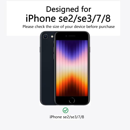 Image of for iPhone SE 3rd & 2nd Gen & 8 /7 Case [Compatible with Magsafe] Translucent Matte Phone Cover, [10 FT Military Grade Drop Protection] Slim Durable (Black Magnetic, iPhone SE2 /SE3 /8 /7)