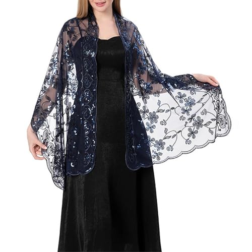 Sup-Coente Victorian Sequin Shawl Wraps Women Bohemian Sheer Lightweight2