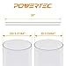POWERTEC 70176 Clear Pipe, 2-1/2-Inch x 36-Inch Long, Rigid Plastic Tubing