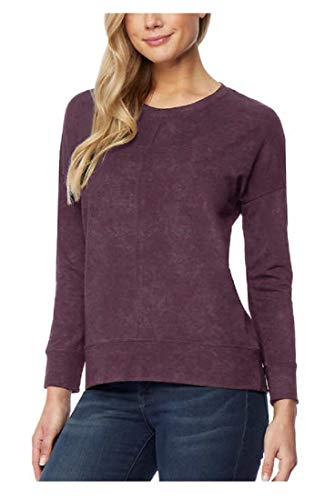 32 DEGREES Ladies' Crew Neck Stretch Comfort Lightweight Warmth Fleece Pullover (Rose, XX-Large)