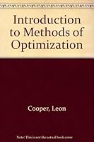 Introduction to Methods of Optimization 0721626939 Book Cover