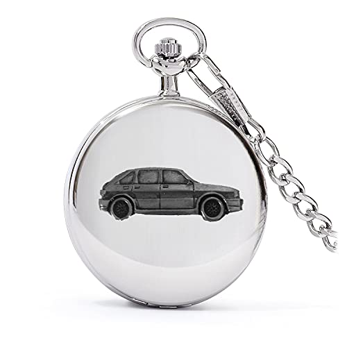 Montre de poche quartz British Car Maestro ref133 homme montre gousset argent