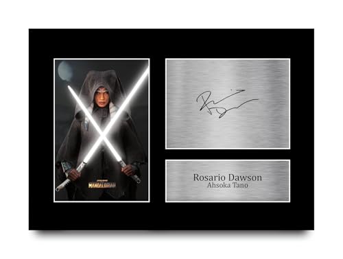 HWC Trading Rosario Dawson Ahsoka Tano Geschenke Gedrucktes Signiertes Autogramm Foto für Fans von Fernsehshows - A4