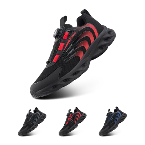 Hitmars Zapatillas Deporte Hombre Zapatillas Deportivas Zapatillas de Running Transpirables Zapatos Deportivos Ligero Zapatos Correr Gimnasio Sneakers Casual Rojo EU 43