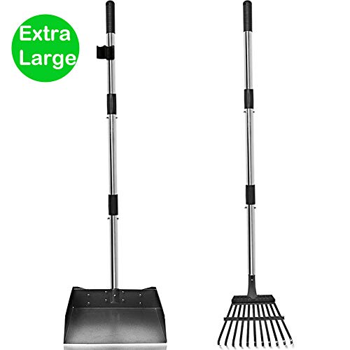 Snagle Paw Upgraded Pooper Scooper for Large Dogs,44 Inches Pet Pooper Tray