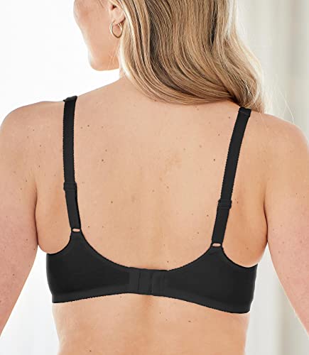 Bestform Womens 5006715 Comfortable Wire-Free Bra for Women with Satin Trim and Unlined Cups for Daily Wear