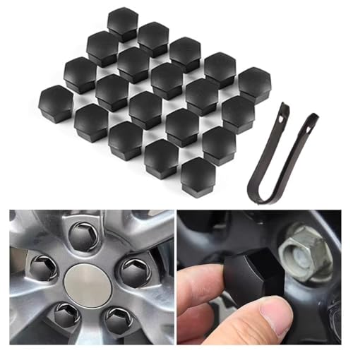 Pernos de rueda para Tesla Model 3 y tapas de tuercas en negro mate 2