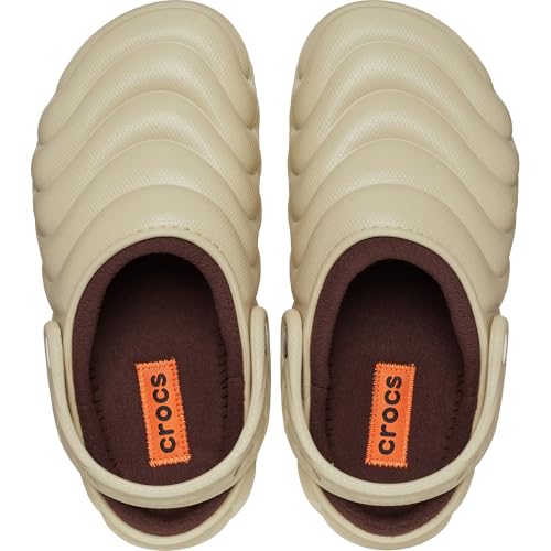 Image of Crocs Unisex Adult Classic Lined Overpuff & Geometric Fuzzy Clogs