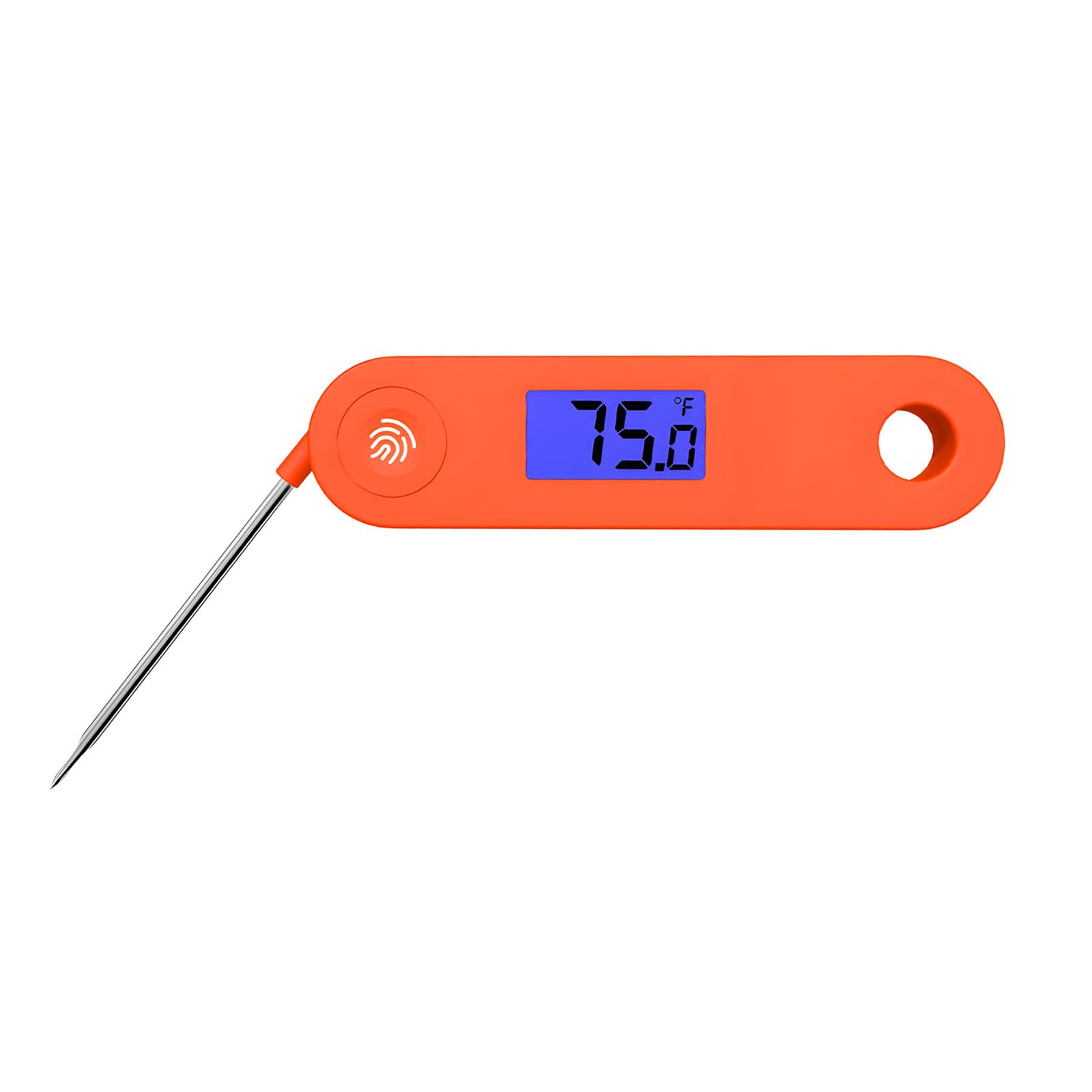 Jazuaiao Portable Rechargeable Food Instrument with Stainless Steel Probe and Auto Change Function for BBQ Baking Charging Thermograph