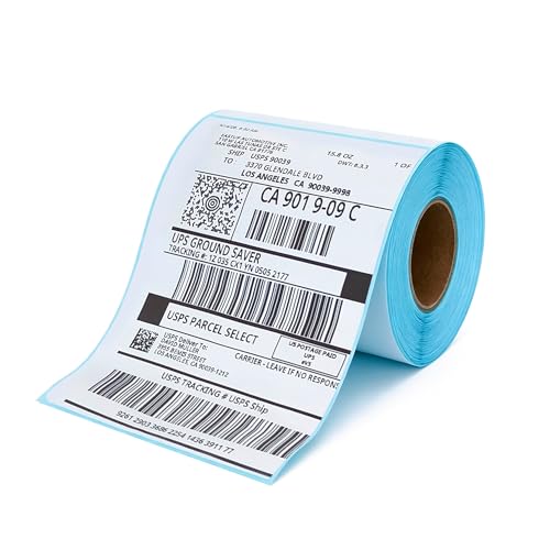 OfficeEssentia 4"x6" Thermal Shipping Label, Blank Labels Compatible with Rollo, Jadens, Nelko, DYMO 4 * 6 Inch, 300 Sheets per Roll