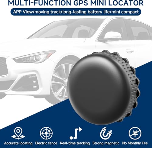 Image of Mini GPS Tracker for Vehicles No Monthly Fee,GPS Car Tracker,Strong Magnetic Car Vehicle Tracking Anti-Lost,Real Time Car GPS Tracker Work with iOS and Android Tracker Device for Vehicles