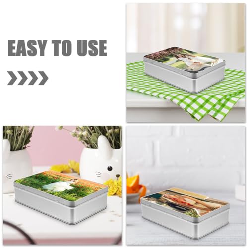 Boîte sublimation fer blanc avec couvercle boîte rangement bonbons