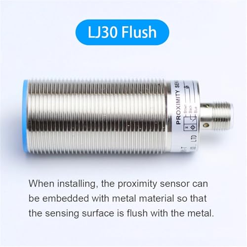Sensor inductivo NPN NC M30 LJ30A3 para deteccion de metal en automatizacion DC10-30V 2