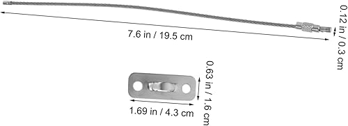Miniatura 2 de BESPORTBLE Juego de 6 correas de seguridad para muebles Anclajes de pared anti-punta de 110 libras para bebés - Anclaje de muebles de acero