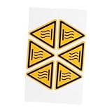 Zerodeko 2 Blätter Sicherheitswarnschilder Etikett Aufkleber Heißes Warnschild Warnzeichen Für Heißes Wasser Verbrühungswarnschild Für Geräte Zeichen Nicht Berühren Selbstklebendes Vinyl