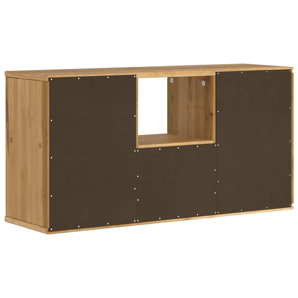 Générique Mobile TV in legno massiccio pino 79 x 24 x 40 cm | Contenitore per soggiorno, camera da letto, facile da pulire, serie ODDA