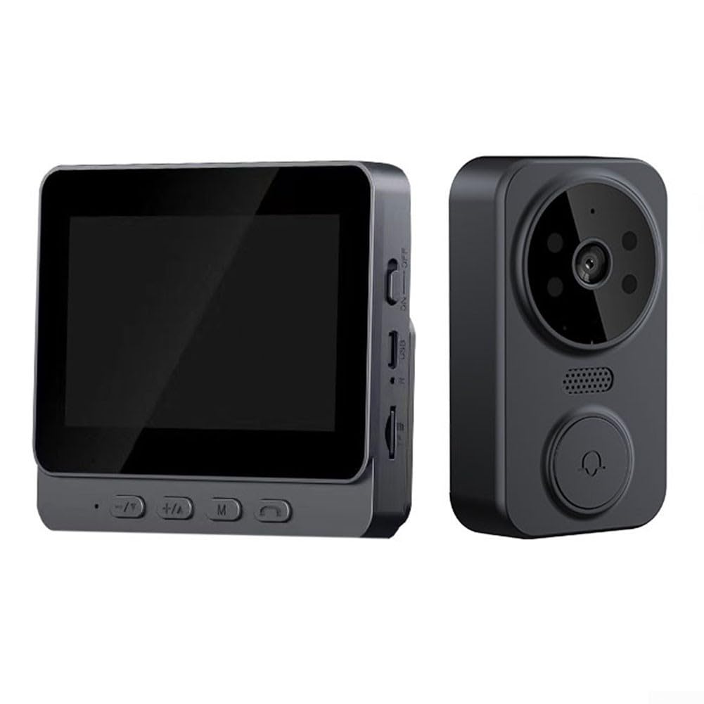 Sportarc - Videocitofono WiFi con schermo da 4,3 pollici, interfono bidirezionale, supporto per scheda TF, videocitofono di sicurezza senza fili