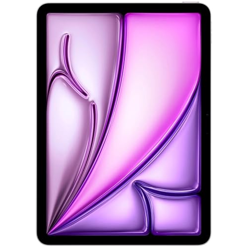 Image of 2024 Apple iPad Air (11-inch, Wi-Fi + Cellular, 1TB) - Purple (Renewed)