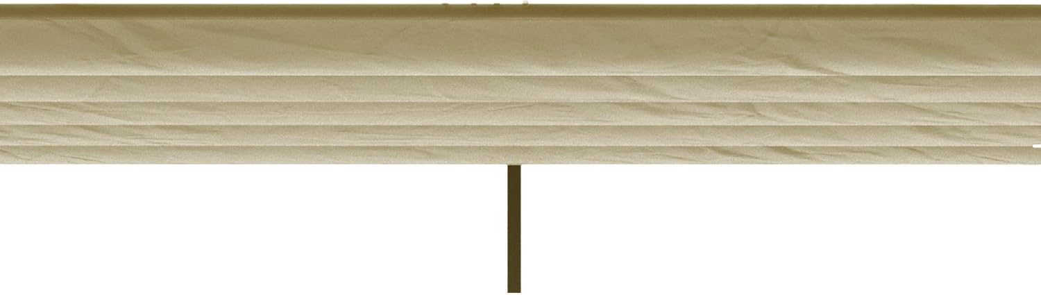 Copertura Gazebo 4x3 m Pergola in Poliestere Traspirante Beige con 10 Fori di Drenaggio