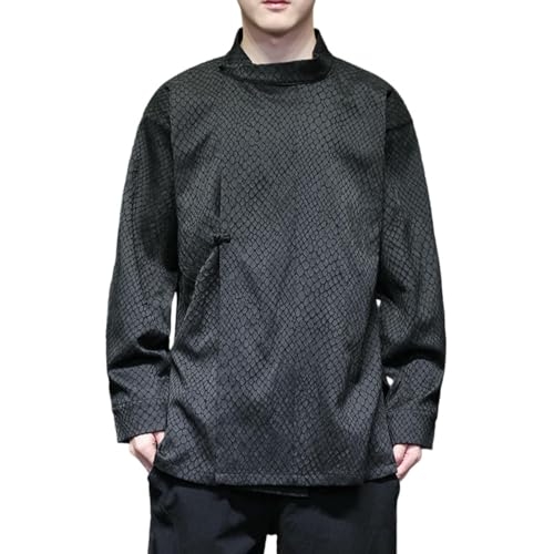 Chemise jacquard homme style chinois une invitation au voyage rétro